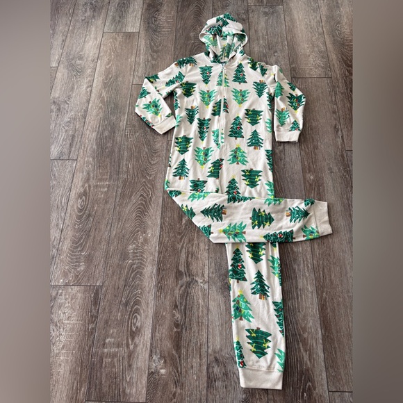 Old Navy Fleece Christmas Onesie Pajamas - Unisex Size XL (14-16) - Picture 1 of 10
